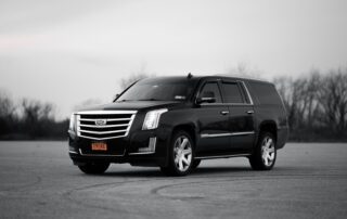 luxury suv is waiting for passenger who book this suv for airport transfer